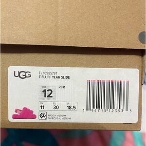 COPY - Toddler girl ugg slippers size 12 hot pink